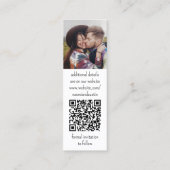 25 Pack Mini Bookmark Wedding Save the Date Cards (Back)