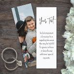 25 Pack of Mini Bookmarks Wedding Enclosure Cards<br><div class="desc">Compliment simply stylish wedding invitations and provide important information to guests with unique modern custom photo 1"x3" mini bookmark enclosure cards. All text on this template is simple to personalize or delete as needed. (IMAGE PLACEMENT TIP: An easy way to position a photo exactly how you want is to crop...</div>