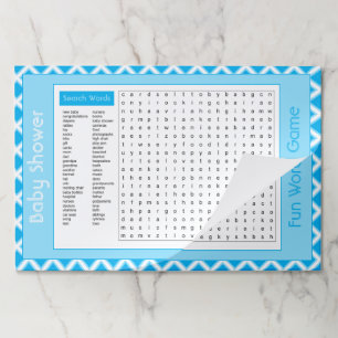25 Paper Baby Shower Placemats