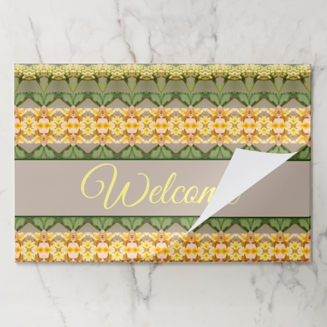 25 Paper Event Welcome Placemats (Folded)