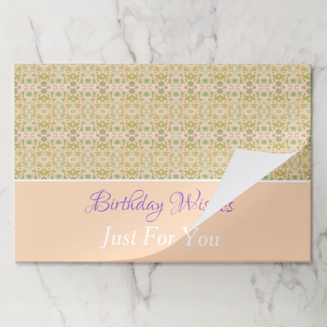 25 Paper Place Mats Personalize to Any Occasion (Folded)