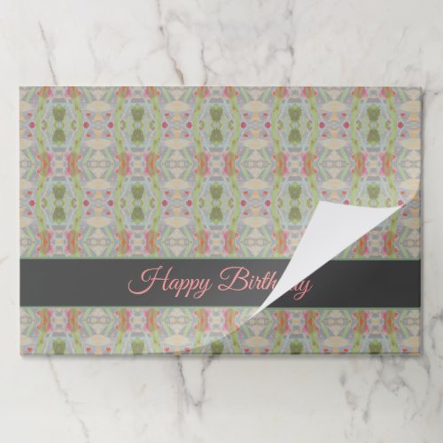 25 Paper Placemat Happy Birthday Design