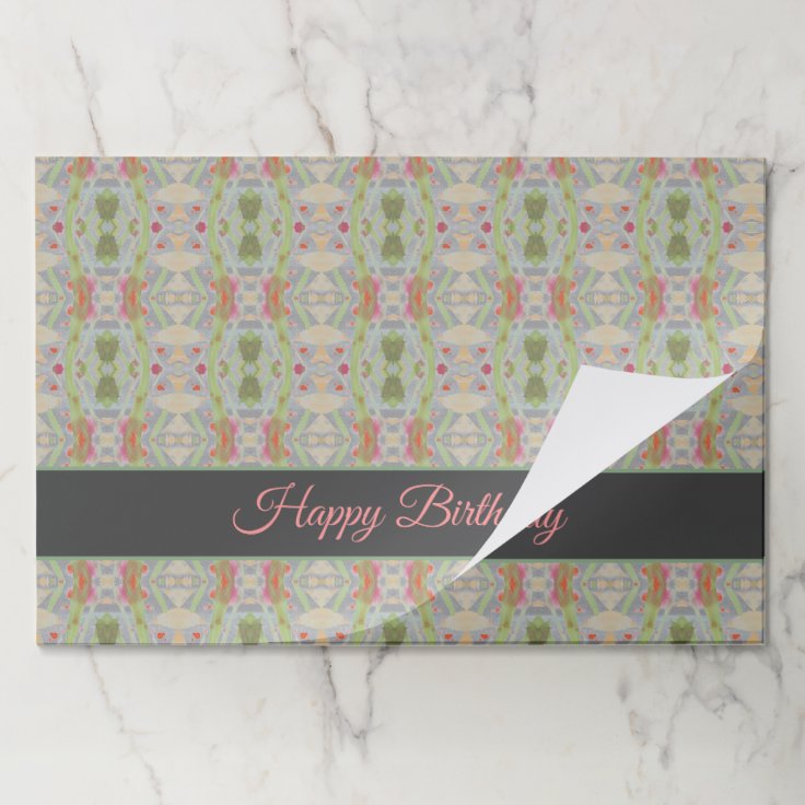 25 Paper Placemat Happy Birthday Design Zazzle