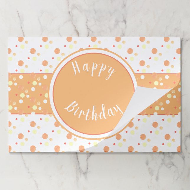 25 Paper Placemat Personalize To Any Occasion (Folded)