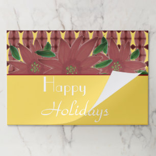 25 Piece Happy Holidays Table Decor Paper Placemat