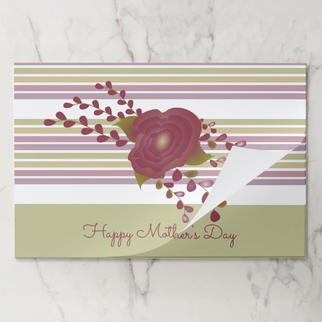25 Piece Mothers Day Designer Paper Placemats (Folded)