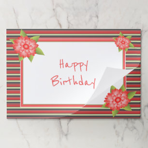 25 Pretty Happy Birthday Place Mats