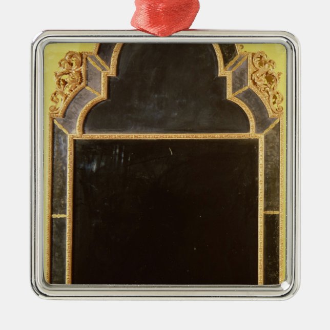 25:Queen Anne giltwood pierglass Metal Ornament (Front)