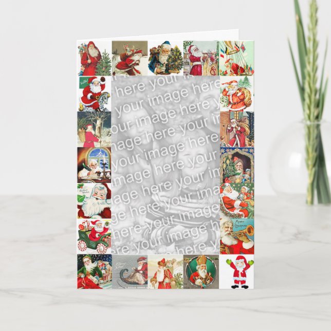 25 Santas Family Photo Christmas Card (Front)