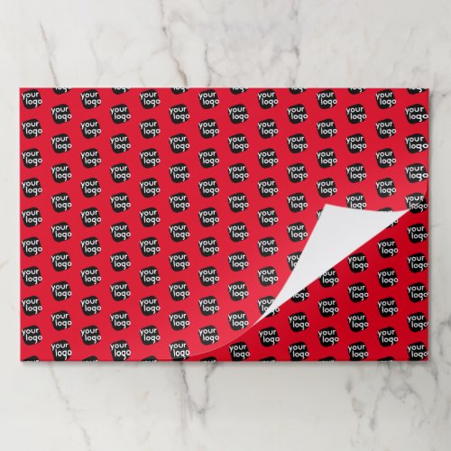 25 Sheets Add Your Logo Branded Business Gift Wrap Paper Pad