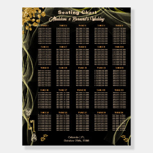 25 Tables Halloween Glitter & Gold Skulls Foam Board