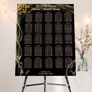 25 Tables Halloween Glitter & Gold Skulls  Foam Board