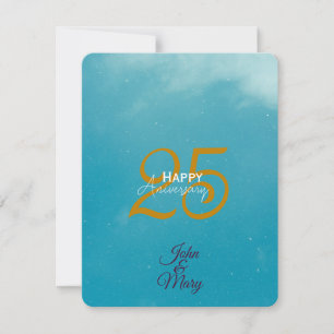 25 th aniversary or birthday Stationery Invitation