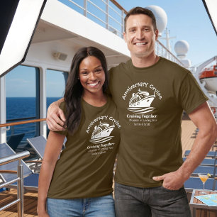 25 th Anniversary Cruise Brown Personalize T-Shirt