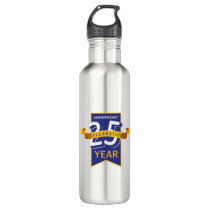 25 th anniversary stainless steel water bottle