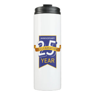 25 th anniversary thermal tumbler
