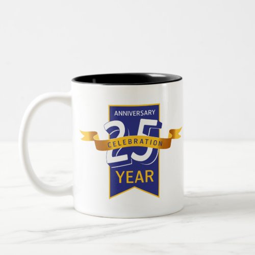 25 th anniversary Two_Tone coffee mug