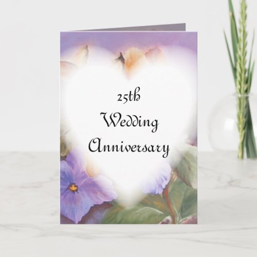 25 th wedding anniversary card