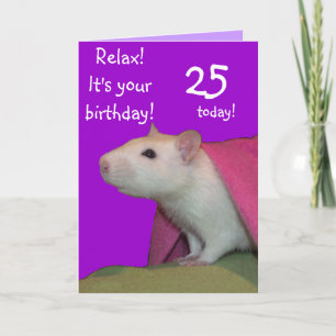 25 today customizable birthday card