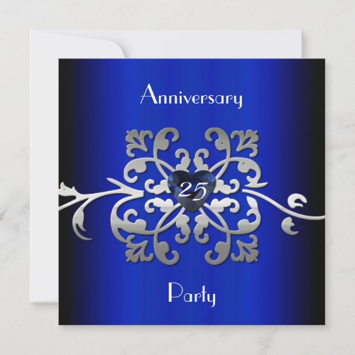 25 Wedding Anniversary Party Invitation