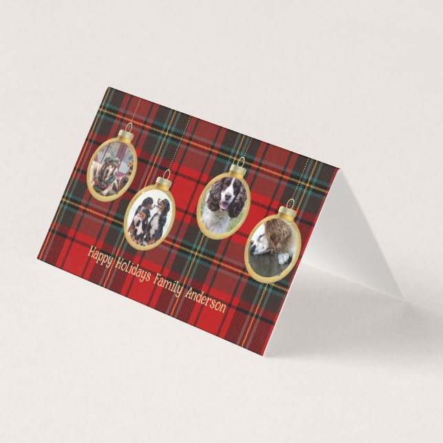 25 x Christmas Photo Baubles Merry Blessing Hope (Front)