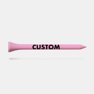 25 x Custom Personalized Shaft of PINK Golf Tees