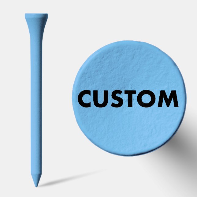 25 x Custom Personalized Top of BLUE Golf Tees (Combo)