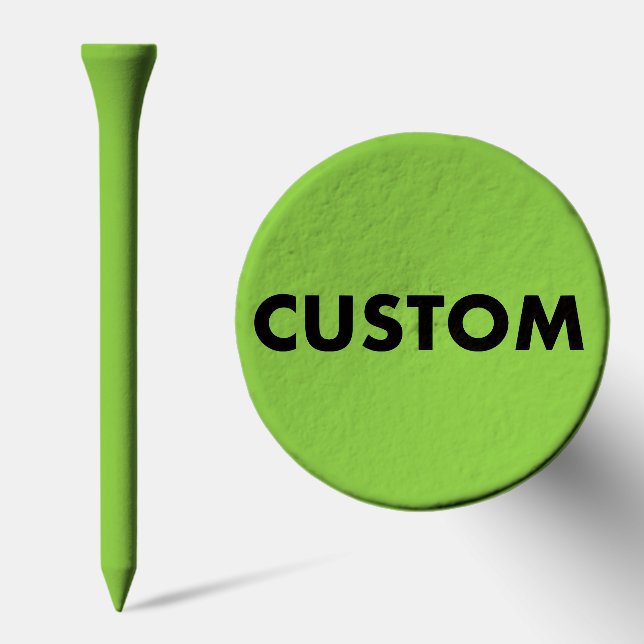 25 x Custom Personalized Top of GREEN Golf Tees (Combo)