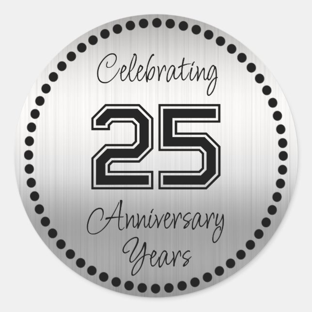 25 Year Anniversary Envelope Seal (Front)
