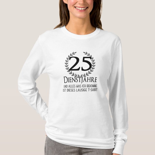 25 Year Company Anniversary Employee Company T-Shirt (Front)