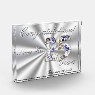25 Year Congratulations Award