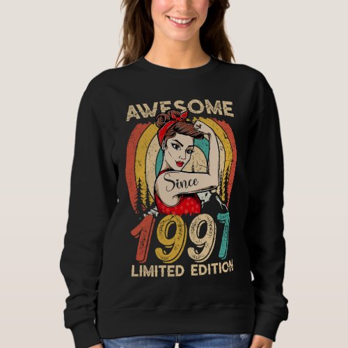 25 Year Old birthday for women 1997 Sweatshirt