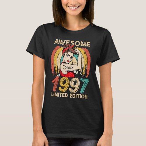 25 Year Old birthday for women 1997 T_Shirt