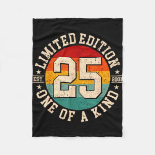 25 year old vintage 2001 limited edition 25th fleece blanket