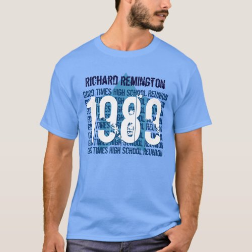 25 Year School Reunion 1989 or Any Year STAR V14A T_Shirt
