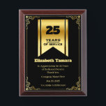 25 Year Work Anniversary | Employee Appreciation Award Plaque<br><div class="desc">25-year work anniversary quotes award,  for Employee Appreciation. personalized gift</div>