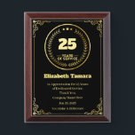 25 Year Work Anniversary | Employee Appreciation Award Plaque<br><div class="desc">25 year work anniversary quotes award,  for Employee Appreciation. personalized happy work anniversary gift</div>