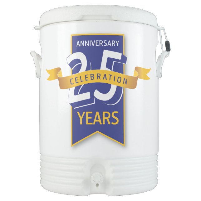 25 Years Anniversary Design Beverage Cooler (Front)