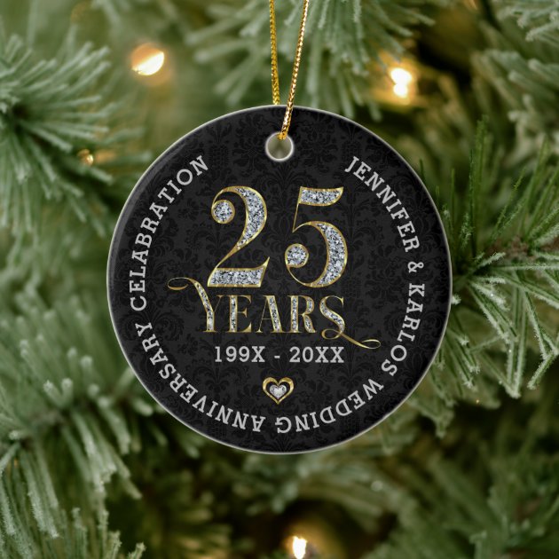 25 year anniversary christmas ornaments