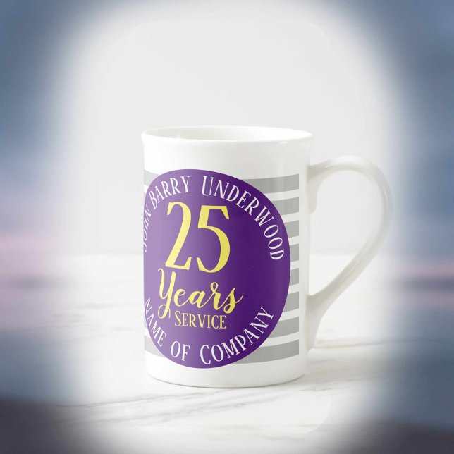 25 Years Long Service Award Commemorative Bone China Mug (Creator Uploaded)