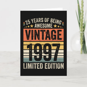 25 Years Of Being Awesome Vintage 1997 Card