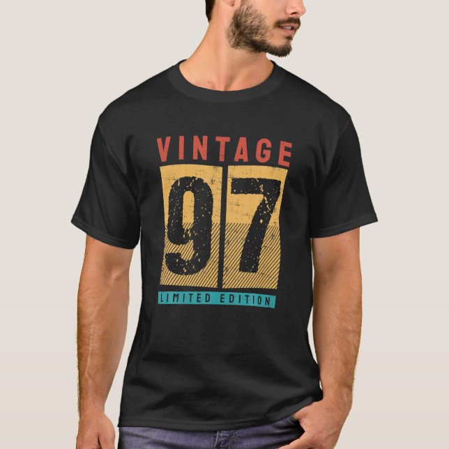 25 Years Old Vintage 1997 25Th Birthday Decoration T-Shirt (Front)
