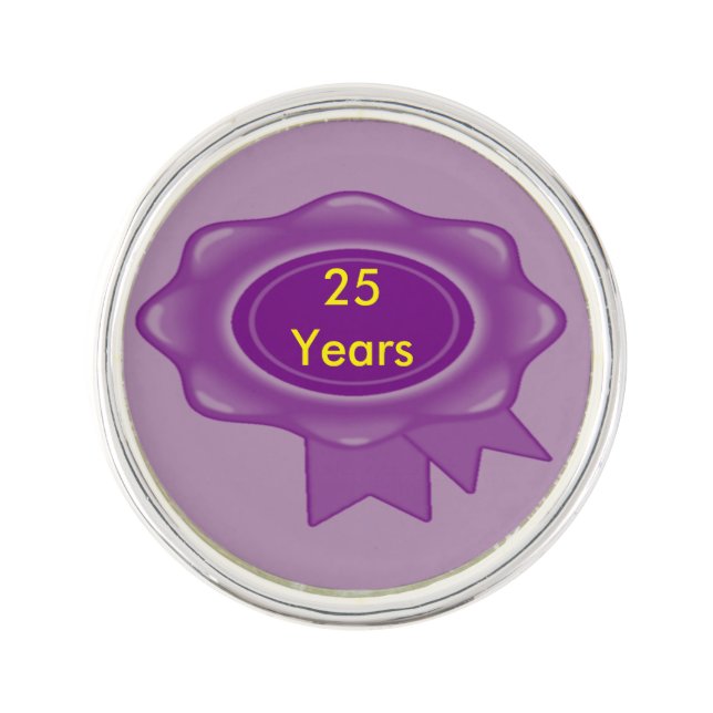 25 Years Service Lapel Pin (Front)
