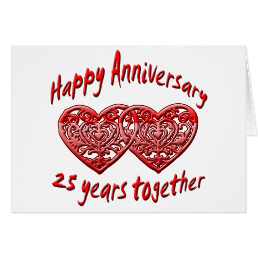 25 Years Together Cards (Front Horizontal)