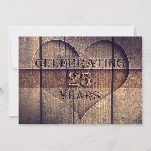 25 years wedding anniversary unique invitations