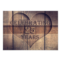 25 years wedding anniversary unique invitations