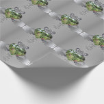 25th,10th,11th,20th Wedding Anniversary Claddaugh Wrapping Paper<br><div class="desc">Doesn't this make a bold and pleasant impression in honor of your wedding anniversary in a silver-like,  claddaugh design to set off your gorgeous photo?</div>