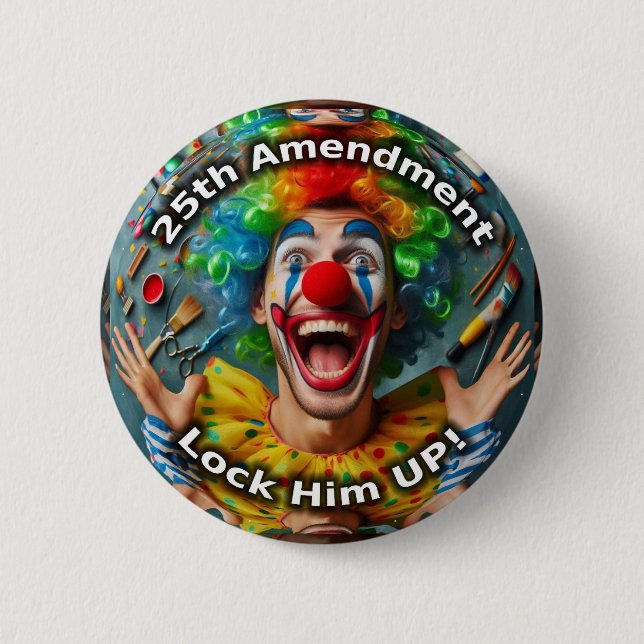25th amendment clown button (Front)