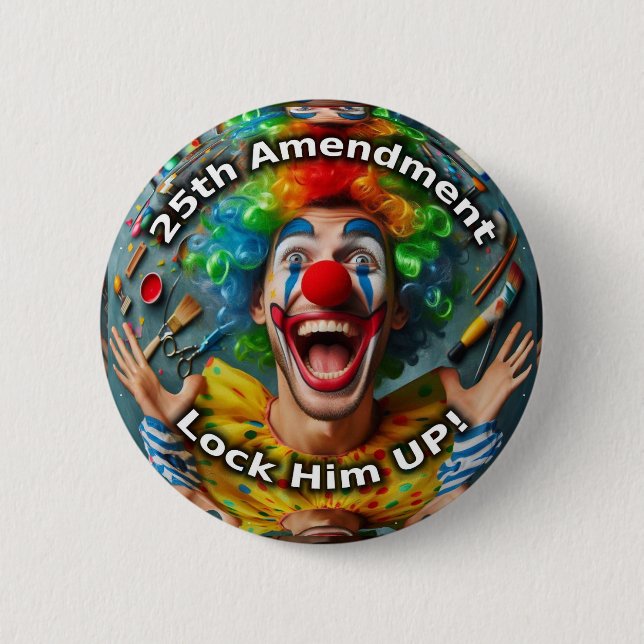 25th amendment clown button (Front)