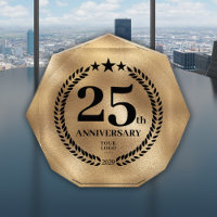 25th Anniversary Business Logo Gold